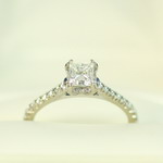 Bright Princess Diamond Engagement Ring 